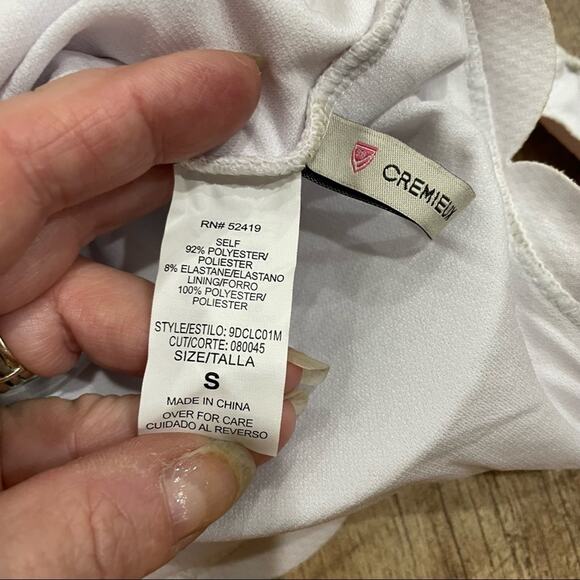 NWT Daniel Cremieux Tattersall Scallop One Shoulder One Piece Swimsuit - Picture 11 of 12